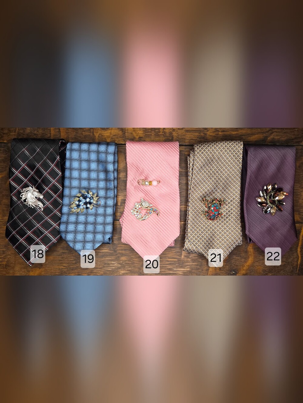 MADE TO ORDER Ladies Custom Ties Upcycled From Mens Ties - Picture 6 of 16